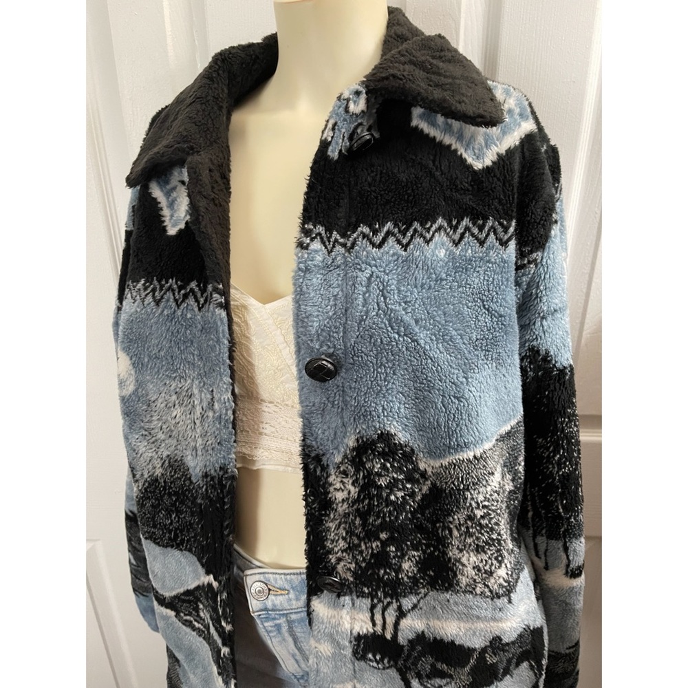 Vtg Western scenic comfy and warm fully lined coat size medium - Picture 4 of 10